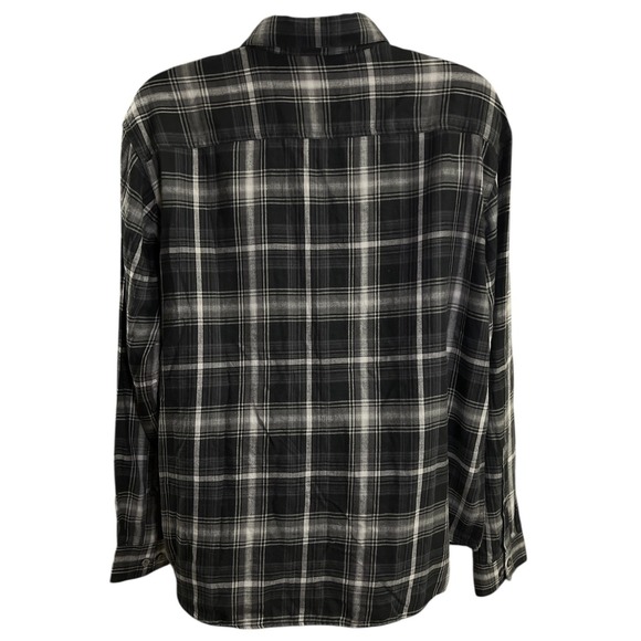 Columbia Cornell Woods Men's‎ Size XL Flannel Long Sleeve Shirt Black Gray NWT - Picture 5 of 9